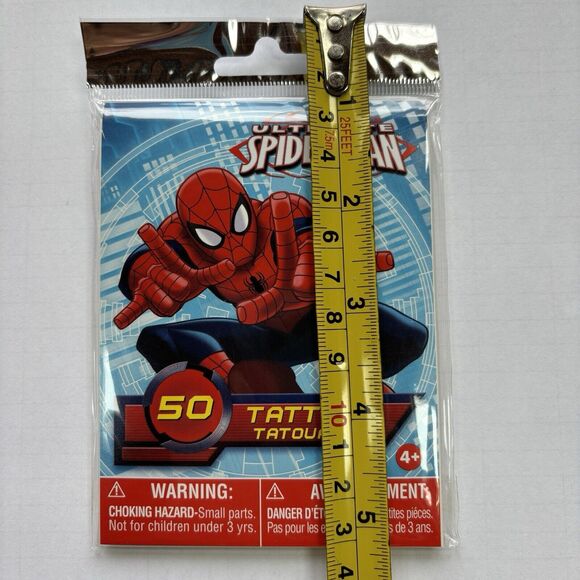 Marvel Ultimate Spider-Man Superhero Temporary Tattoos 50 Count - Picture 4 of 4